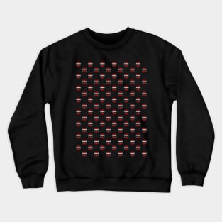 Chess Logo in Black, White and Red Pattern Crewneck Sweatshirt